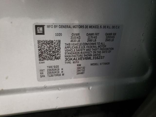 Photo 10 from auction – 2021 GMC TERRAIN SL with VIN 3GKALVEV6ML316237