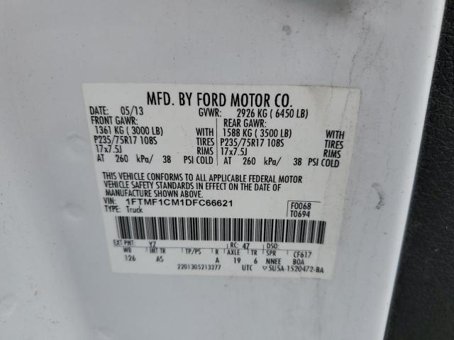 Photo 10 from auction – 2013 FORD F150 with VIN 1FTMF1CM1DFC66621