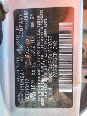 Photo 10 from auction – 2013 HYUNDAI ACCENT GLS with VIN KMHCT4AEXDU368573