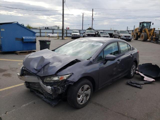 Photo 2 from auction – 2014 HONDA CIVIC LX with VIN 19XFB2F57EE037547