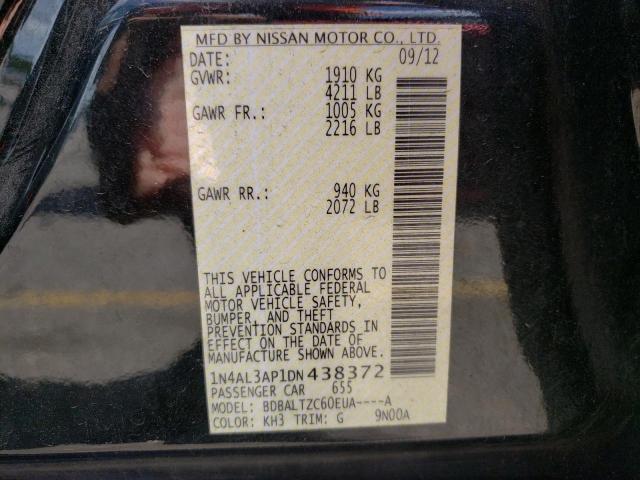 Photo 10 from auction – 2013 NISSAN ALTIMA 2.5 with VIN 1N4AL3AP1DN438372