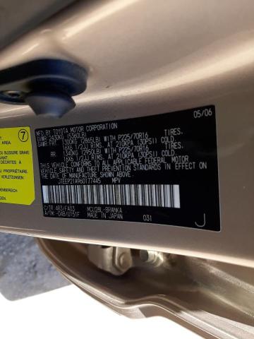 Photo 10 from auction – 2006 TOYOTA HIGHLANDER with VIN JTEEP21A960177445
