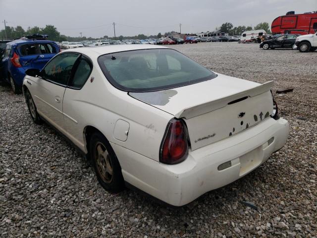 Photo 3 from auction – 2001 CHEVROLET MONTE CARL with VIN 2G1WW12E519363238