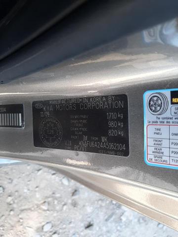 Photo 10 from auction – 2010 KIA FORTE EX with VIN KNAFU6A24A5162104