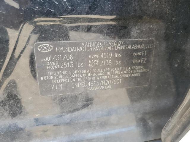 Photo 10 from auction – 2007 HYUNDAI SONATA SE with VIN 5NPEU46F57H207901