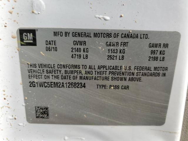Photo 10 from auction – 2010 CHEVROLET IMPALA LTZ with VIN 2G1WC5EM2A1268234
