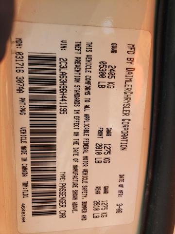 Photo 10 from auction – 2006 CHRYSLER 300C with VIN 2C3LA63H96H441195