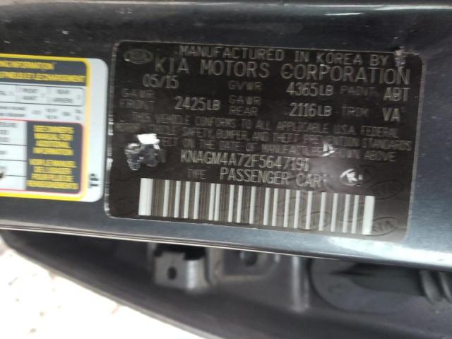 Photo 10 from auction – 2015 KIA OPTIMA LX with VIN KNAGM4A72F5647191