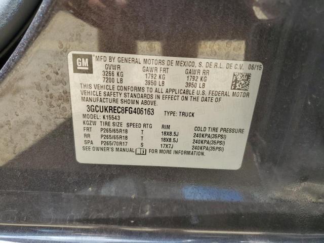 Photo 10 from auction – 2015 CHEVROLET SILVERADO with VIN 3GCUKREC8FG406163