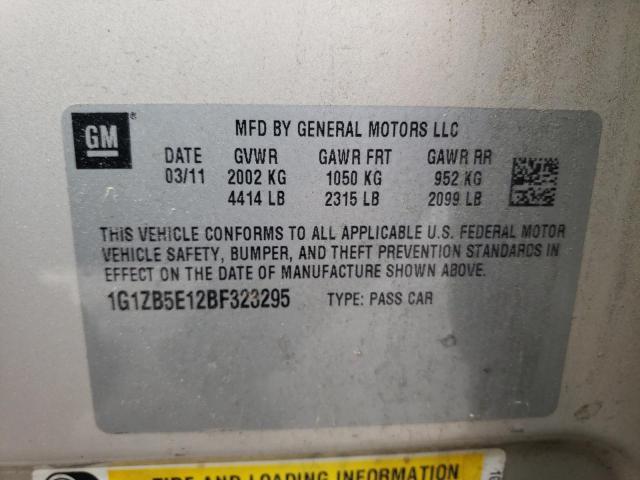 Photo 10 from auction – 2011 CHEVROLET MALIBU LS with VIN 1G1ZB5E12BF323295
