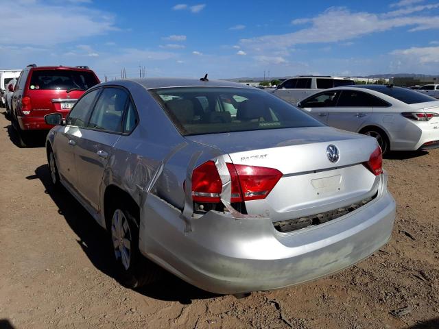 Photo 3 from auction – 2013 VOLKSWAGEN PASSAT S with VIN 1VWAP7A3XDC050276