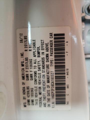 Photo 10 from auction – 2012 HONDA ACCORD LX with VIN 1HGCP2F38CA180527
