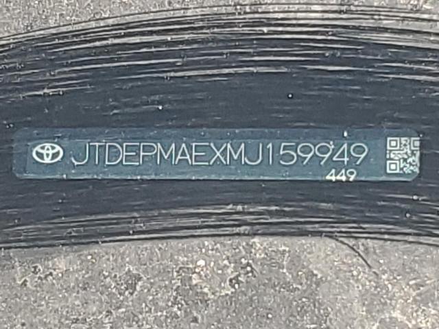 Photo 10 from auction – 2021 TOYOTA COROLLA LE with VIN JTDEPMAEXMJ159949