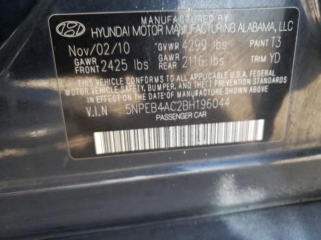Photo 10 from auction – 2011 HYUNDAI SONATA GLS with VIN 5NPEB4AC2BH196044