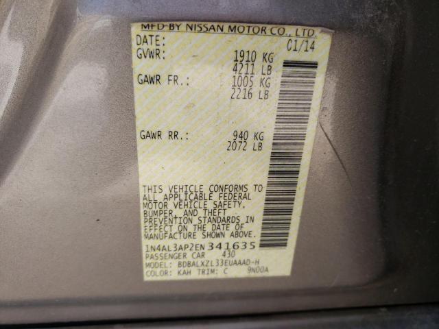 Photo 10 from auction – 2014 NISSAN ALTIMA 2.5 with VIN 1N4AL3AP2EN341635