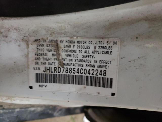 Photo 10 from auction – 2004 HONDA CR-V EX with VIN JHLRD78854C042248