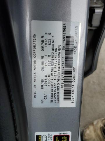 Photo 10 from auction – 2011 MAZDA 3 I with VIN JM1BL1VF2B1471454