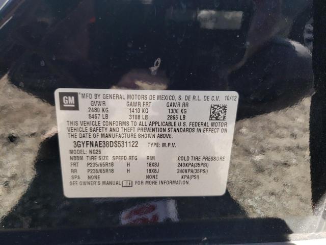 Photo 10 from auction – 2013 CADILLAC SRX with VIN 3GYFNAE38DS531122