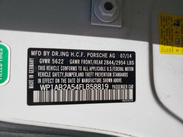 Photo 10 from auction – 2015 PORSCHE MACAN S with VIN WP1AB2A54FLB58819