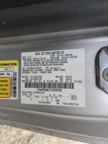 Photo 10 from auction – 2015 FORD MUSTANG with VIN 1FA6P8AM1F5349434