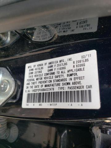 Photo 10 from auction – 2011 HONDA ACCORD EXL with VIN 1HGCP3F86BA022476