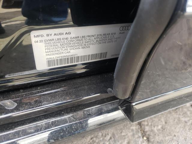 Photo 10 from auction – 2022 AUDI A8 L with VIN WAULDAF83NN006371