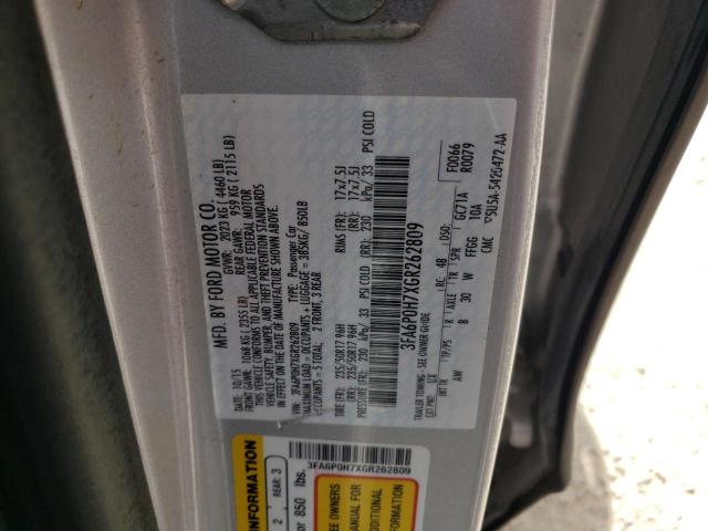 Photo 10 from auction – 2016 FORD FUSION SE with VIN 3FA6P0H7XGR262809