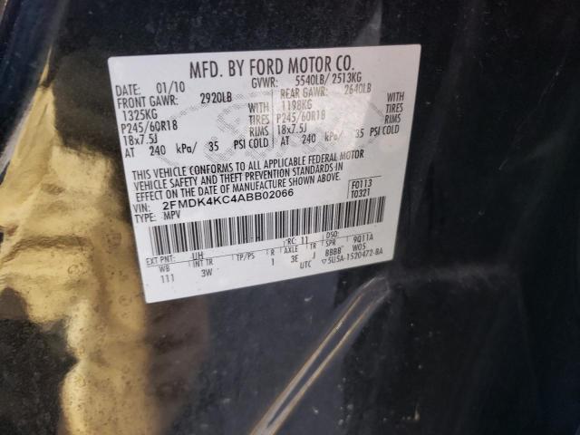 Photo 10 from auction – 2010 FORD EDGE LIMIT with VIN 2FMDK4KC4ABB02066