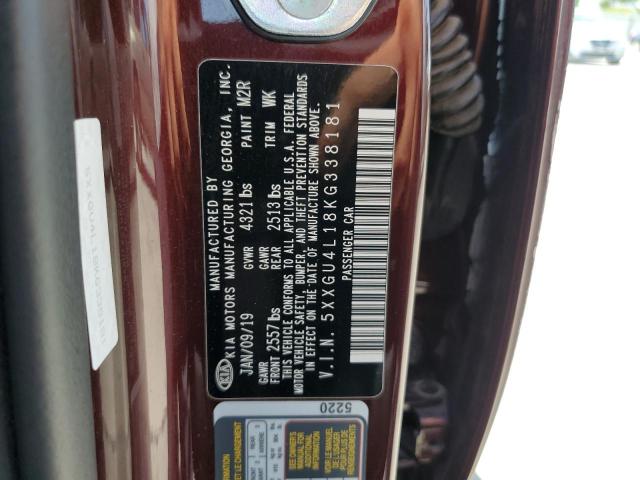 Photo 10 from auction – 2019 KIA OPTIMA EX with VIN 5XXGU4L18KG338181