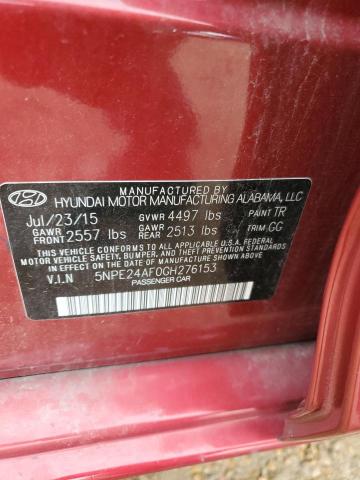 Photo 10 from auction – 2016 HYUNDAI SONATA SE with VIN 5NPE24AF0GH276153