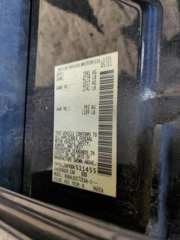 Photo 10 from auction – 2011 NISSAN ALTIMA BAS with VIN 1N4AL2APXBN511455