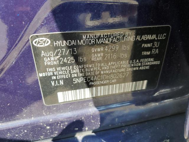 Photo 10 from auction – 2013 HYUNDAI SONATA SE with VIN 5NPEC4AC1DH802627