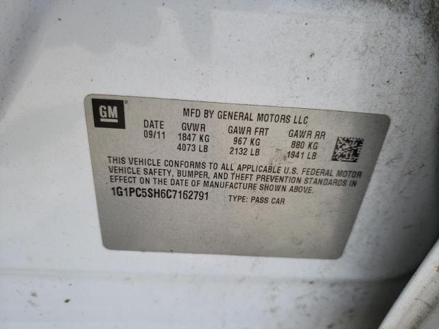 Photo 10 from auction – 2012 CHEVROLET CRUZE LS with VIN 1G1PC5SH6C7162791