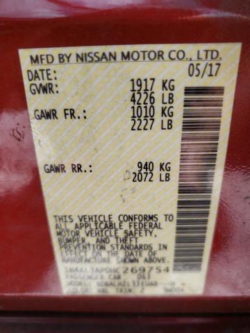 Photo 10 from auction – 2017 NISSAN ALTIMA 2.5 with VIN 1N4AL3AP0HC269754