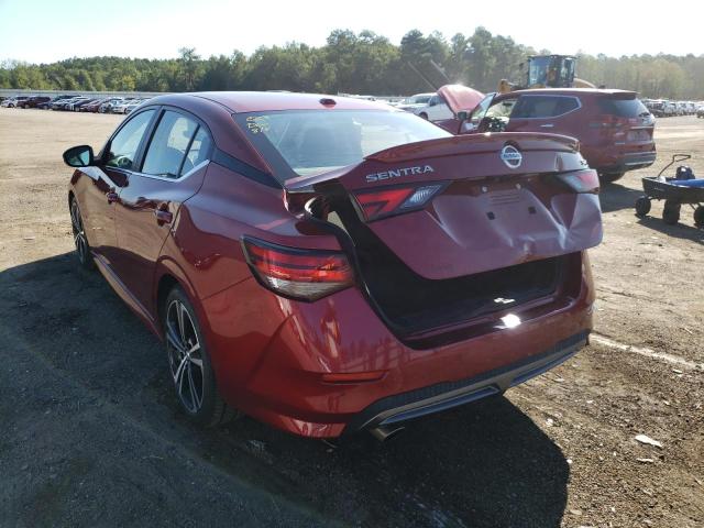 Photo 3 from auction – 2020 NISSAN SENTRA SR with VIN 3N1AB8DV4LY223948