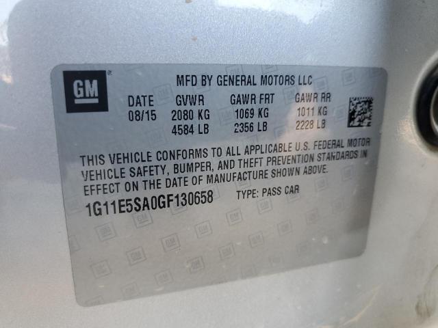 Photo 10 from auction – 2016 CHEVROLET MALIBU LIM with VIN 1G11E5SA0GF130658