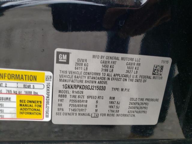 Photo 10 from auction – 2016 GMC ACADIA SLE with VIN 1GKKRPKD8GJ215030