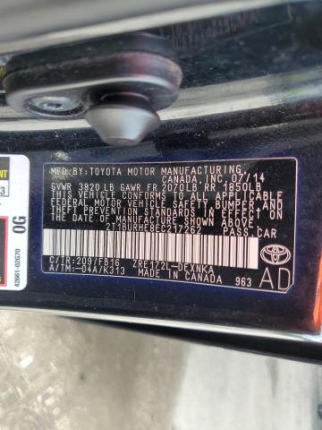 Photo 10 from auction – 2014 TOYOTA COROLLA L with VIN 2T1BURHE8EC217262