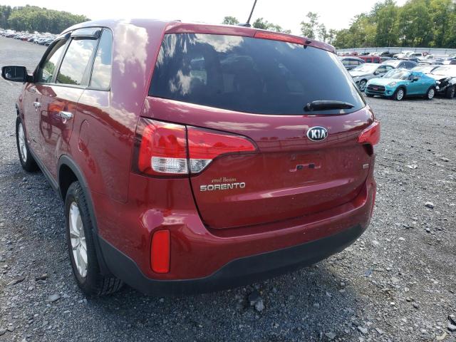 Photo 3 from auction – 2014 KIA SORENTO LX with VIN 5XYKTCA61EG540690