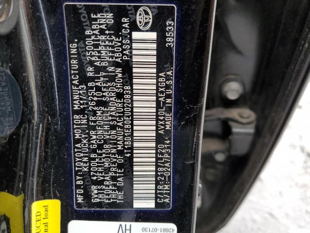 Photo 10 from auction – 2014 TOYOTA AVALON HYB with VIN 4T1BD1EB0EU020838