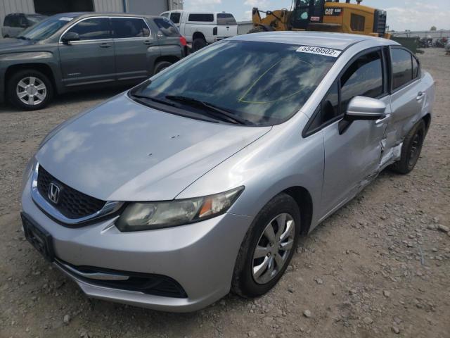 Photo 2 from auction – 2014 HONDA CIVIC LX with VIN 2HGFB2E57EH557545