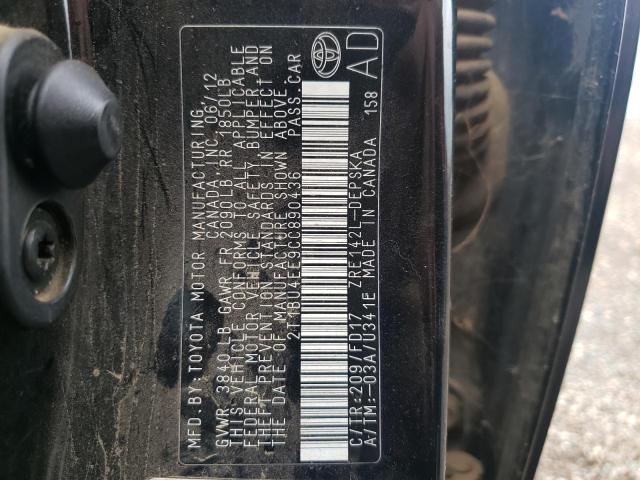 Photo 10 from auction – 2012 TOYOTA COROLLA BA with VIN 2T1BU4EE9CC890436