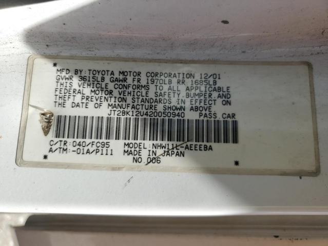Photo 10 from auction – 2002 TOYOTA PRIUS with VIN JT2BK12U420050940