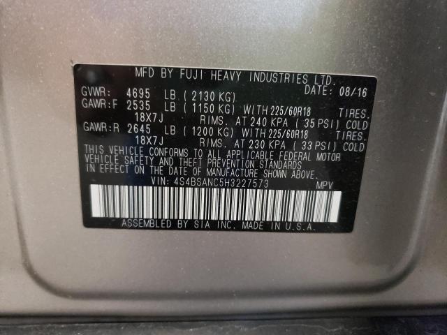 Снимка 10 от търг – 2017 SUBARU OUTBACK 2. с VIN 4S4BSANC5H3227573