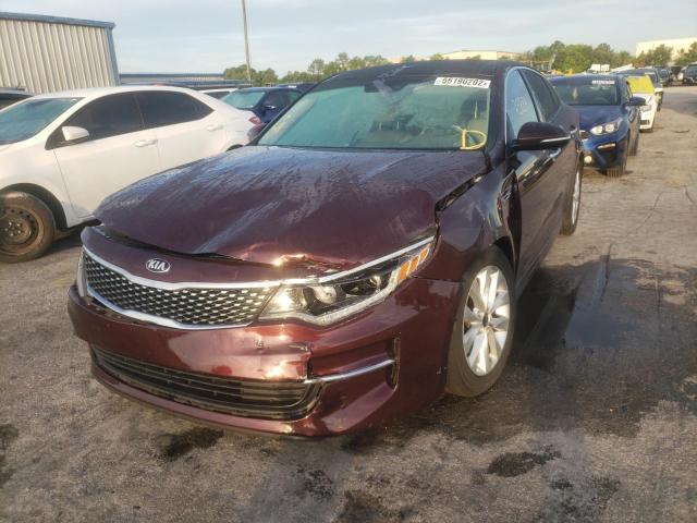 Photo 2 from auction – 2016 KIA OPTIMA EX with VIN 5XXGU4L36GG011545