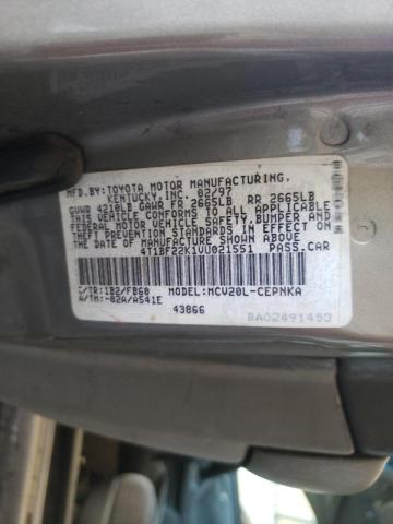 Photo 10 from auction – 1997 TOYOTA CAMRY CE with VIN 4T1BF22K1VU021551