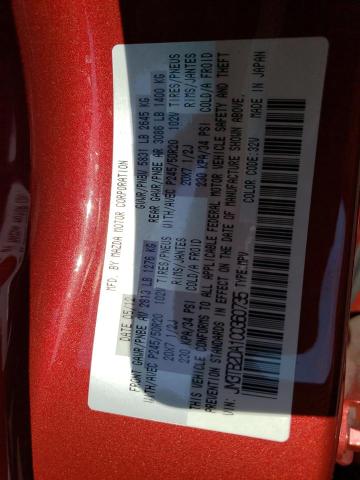 Photo 10 from auction – 2012 MAZDA CX-9 with VIN JM3TB2DA1C0360735