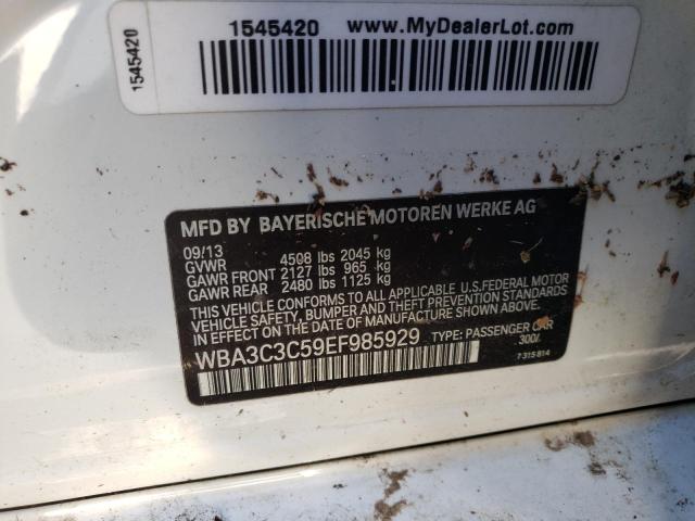 Photo 10 from auction – 2014 BMW 320 I XDRI with VIN WBA3C3C59EF985929