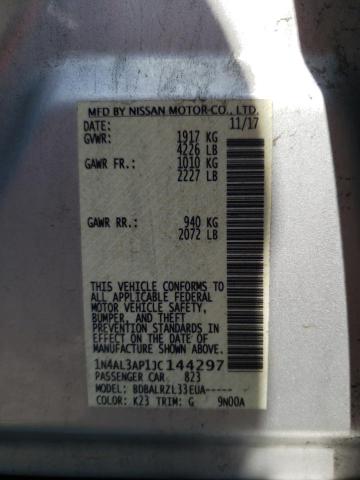 Photo 10 from auction – 2018 NISSAN ALTIMA 2.5 with VIN 1N4AL3AP1JC144297