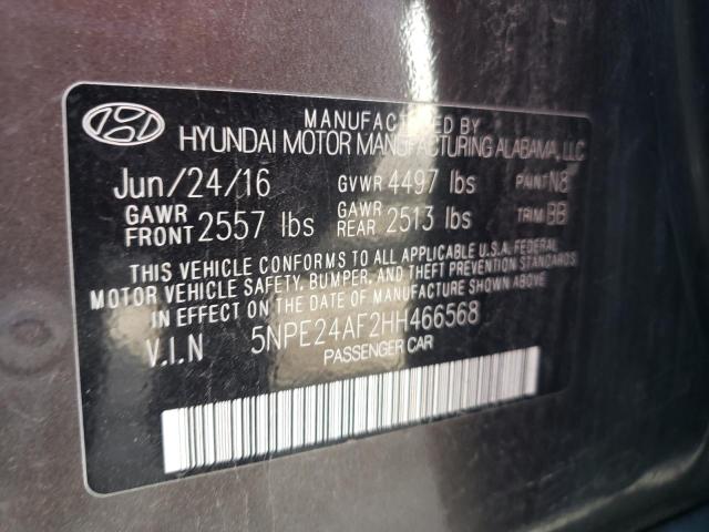 Photo 10 from auction – 2017 HYUNDAI SONATA SE with VIN 5NPE24AF2HH466568